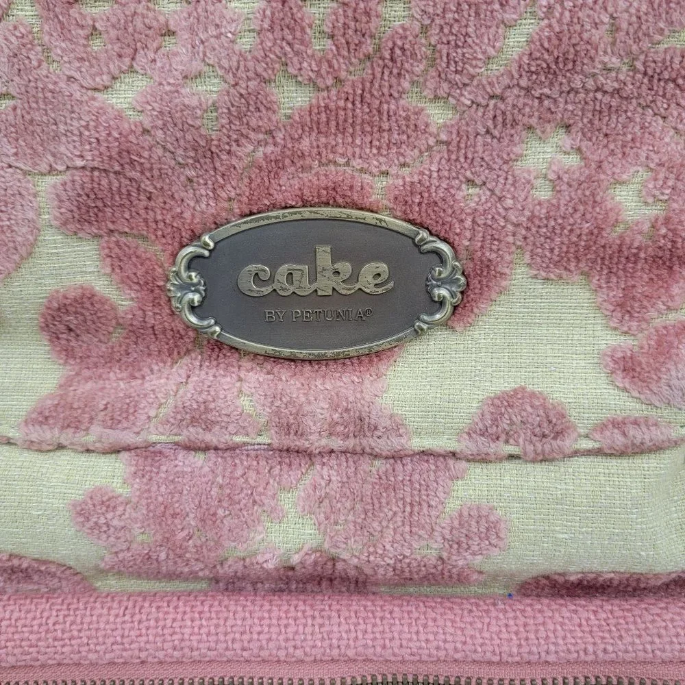Petunia Pickle Bottom Cake Society Satchel Strawberry PINK Cut Velvet Tapestry